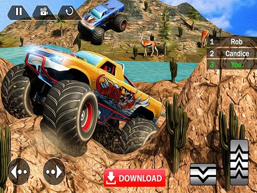 Mega Truck Race Monster Truck Racing Game
